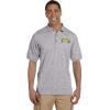 imageCustom Polo Shirts for Men Bocce Ball Embroidery Cotton Short Sleeves Golf TeesWhite Design Only