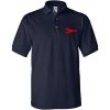 imageSpeedy Pros Lobster Style 2 Embroidery Design Adult Unisex Cotton Polo Shirt Golf ShirtNavy