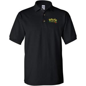 imageCustom Polo Shirts for Men Bocce Ball Embroidery Cotton Short Sleeves Golf TeesBlack Design Only