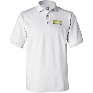 imageCustom Polo Shirts for Men Bocce Ball Embroidery Cotton Short Sleeves Golf TeesWhite Design Only