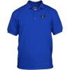 imageBelted Galloway Cow Embroidery Cotton Short Sleeve Polo Jersey Shirt Navy XLarge