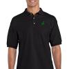 imageDinosaur TRex Embroidery Design Adult Unisex Cotton Polo Shirt Golf ShirtBlack