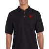 imagePolo Shirt Albanian Eagle Embroidery Design Cotton Golf Shirt for Men Black X Large Design Only