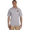 imagePolo Shirts for Men Mexico Flag Embroidery Cotton Short Sleeves Golf TeesOxford Grey