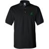 imageDinosaur TRex Embroidery Design Adult Unisex Cotton Polo Shirt Golf ShirtBlack