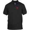 imageJerusalem Cross God Jesus Embroidery Embroidered Unisex Adult Golf Polo Shirt Black XLarge