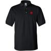 imagePolo Shirt Albanian Eagle Embroidery Design Cotton Golf Shirt for Men Black X Large Design Only