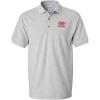 imagePolo Shirts for Men Cymru Welsh Dragon Embroidery Cotton Short Sleeves Golf TeesOxford Grey