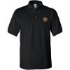 imageSpeedy Pros Croatia Flag Seal Embroidery Design Adult Unisex Cotton Polo ShirtBlack