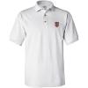 imageSpeedy Pros Croatia Flag Seal Embroidery Design Adult Unisex Cotton Polo ShirtWhite