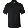 imageWho is John Galt Embroidery Design Adult Unisex Cotton Polo ShirtBlack