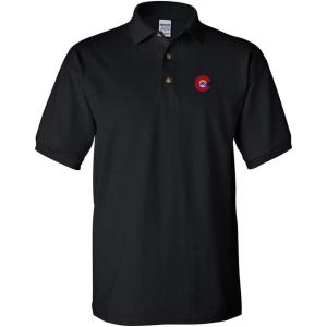 imageCustom Polo Shirts for Men Colorado Flag Style 2 Embroidery CottonBlack Design Only
