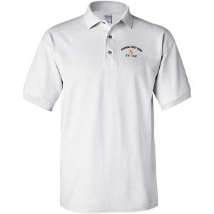 imageCustom Polo Shirts for Men Italy Italian Map Embroidery Short Sleeves Golf TeesWhite Personalized Text Here