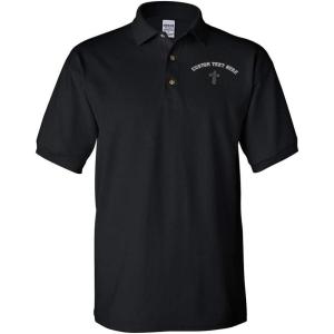 imageCustom Polo Shirts for Men Jesus Christian John 316 A Embroidery CottonBlack Personalized Text Here