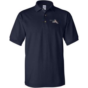 imageCustom Polo Shirts for Men Sr71 Aircraft Name Embroidery CottonNavy Design Only