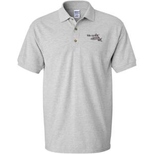 imageCustom Polo Shirts for Men Sr71 Aircraft Name Embroidery CottonOxford Grey Design Only