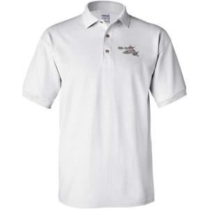 imageCustom Polo Shirts for Men Sr71 Aircraft Name Embroidery CottonWhite Design Only