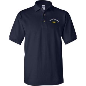 imageCustom Polo Shirts for Men Vietnam Veteran Flag Military Embroidery CottonNavy Personalized Text Here