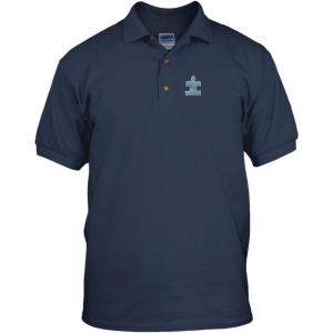 imageSpeedy Pros Autism Puzzle Awareness Embroidery Embroidered Unisex Adult Golf Polo Shirt Navy Large