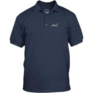 imageSpeedy Pros C141 Military Embroidery Embroidered Unisex Adult Golf Polo Shirt Navy XLarge