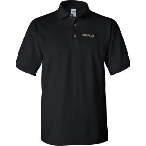 imageSpeedy Pros Chaplain Pray Embroidey Adult ButtonEnd Unisex Cotton Polo Shirt Golf ShirtBlack Design Only
