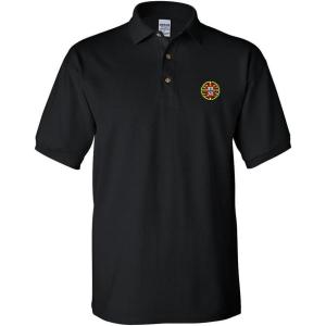 imageSpeedy Pros Croatia Flag Seal Embroidery Design Adult Unisex Cotton Polo ShirtBlack