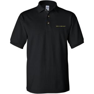 imageWho is John Galt Embroidery Design Adult Unisex Cotton Polo ShirtBlack