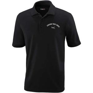 imageCustom Polo Performance Shirt F16 Fighter Embroidery Design Polyester Golf Shirt for Men Black X Large Personalized Text Here
