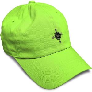 image:imageCustom Soft Baseball Hat Embroidered Dad Hat Nautical Compass Men amp Ladies Baseball Cap CottonLime Design Only