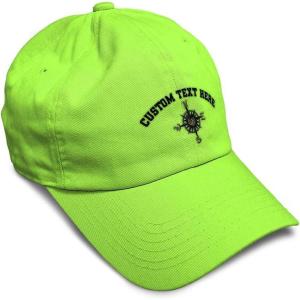 image:imageCustom Soft Baseball Hat Embroidered Dad Hat Nautical Compass Men amp Ladies Baseball Cap CottonLime Personalized Text Here