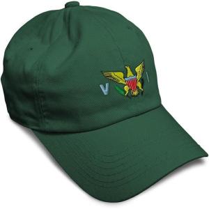 image:imageCustom Soft Baseball Hat Embroidered Dad Hat Virgin Island Flag Seal Embroidery Men amp Ladies Baseball CapForest Green Design Only