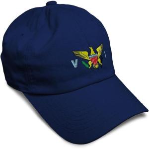 image:imageCustom Soft Baseball Hat Embroidered Dad Hat Virgin Island Flag Seal Embroidery Men amp Ladies Baseball CapNavy Design Only