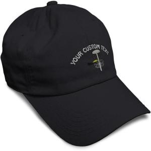 image:imageSpeedy Pros Soft Baseball Hat Embroidered Dad Hat Disc Golf A Men amp Ladies Baseball Cap CottonBlack Personalized Text Here