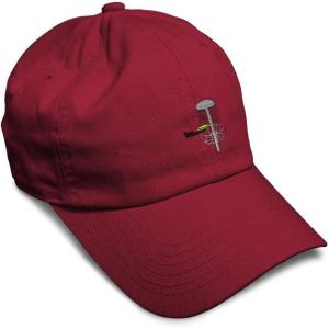 image:imageSpeedy Pros Soft Baseball Hat Embroidered Dad Hat Disc Golf A Men amp Ladies Baseball Cap CottonBurgundy Design Only