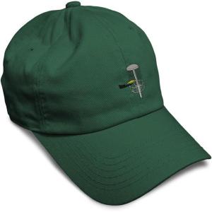 image:imageSpeedy Pros Soft Baseball Hat Embroidered Dad Hat Disc Golf A Men amp Ladies Baseball Cap CottonForest Green Design Only