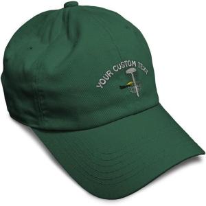 image:imageSpeedy Pros Soft Baseball Hat Embroidered Dad Hat Disc Golf A Men amp Ladies Baseball Cap CottonForest Green Personalized Text Here