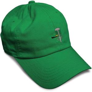 image:imageSpeedy Pros Soft Baseball Hat Embroidered Dad Hat Disc Golf A Men amp Ladies Baseball Cap CottonKelly Green Design Only