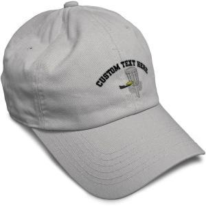 image:imageSpeedy Pros Soft Baseball Hat Embroidered Dad Hat Disc Golf A Men amp Ladies Baseball Cap CottonLight Grey Personalized Text Here