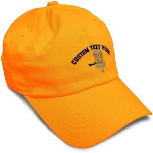 image:imageSpeedy Pros Soft Baseball Hat Embroidered Dad Hat Disc Golf A Men amp Ladies Baseball Cap CottonOrange Personalized Text Here