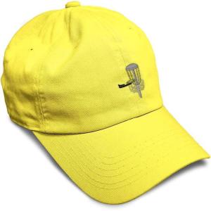 image:imageSpeedy Pros Soft Baseball Hat Embroidered Dad Hat Disc Golf A Men amp Ladies Baseball Cap CottonYellow Design Only