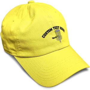 image:imageSpeedy Pros Soft Baseball Hat Embroidered Dad Hat Disc Golf A Men amp Ladies Baseball Cap CottonYellow Personalized Text Here