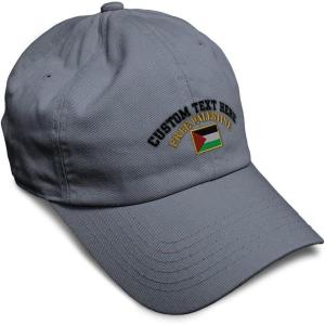 image:imageSpeedy Pros Soft Baseball Hat Embroidered Dad Hat Free Palestine Flag Embroidery Men amp Ladies Baseball Cap CottonDark Grey Personalized Text Here