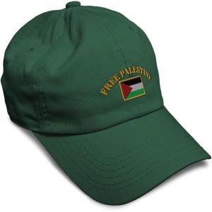image:imageSpeedy Pros Soft Baseball Hat Embroidered Dad Hat Free Palestine Flag Embroidery Men amp Ladies Baseball Cap CottonForest Green Design Only