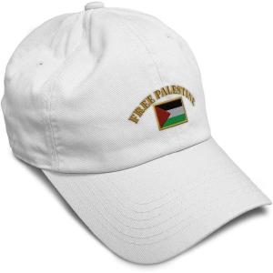 image:imageSpeedy Pros Soft Baseball Hat Embroidered Dad Hat Free Palestine Flag Embroidery Men amp Ladies Baseball Cap CottonWhite Design Only