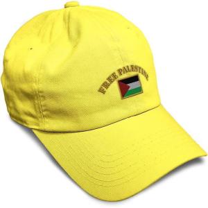 image:imageSpeedy Pros Soft Baseball Hat Embroidered Dad Hat Free Palestine Flag Embroidery Men amp Ladies Baseball Cap CottonYellow Design Only