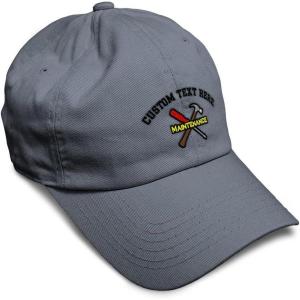 image:imageSpeedy Pros Soft Baseball Hat Embroidered Dad Hat Maintenance Tools Logo Embroidery Men amp Ladies Baseball Cap CottonDark Grey Personalized Text Here
