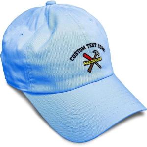 image:imageSpeedy Pros Soft Baseball Hat Embroidered Dad Hat Maintenance Tools Logo Embroidery Men amp Ladies Baseball Cap CottonLight Blue Personalized Text Here