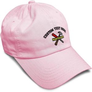 image:imageSpeedy Pros Soft Baseball Hat Embroidered Dad Hat Maintenance Tools Logo Embroidery Men amp Ladies Baseball Cap CottonSoft Pink Personalized Text Here