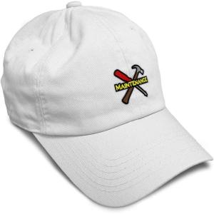 image:imageSpeedy Pros Soft Baseball Hat Embroidered Dad Hat Maintenance Tools Logo Embroidery Men amp Ladies Baseball Cap CottonWhite Design Only
