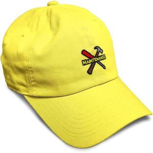 image:imageSpeedy Pros Soft Baseball Hat Embroidered Dad Hat Maintenance Tools Logo Embroidery Men amp Ladies Baseball Cap CottonYellow Design Only